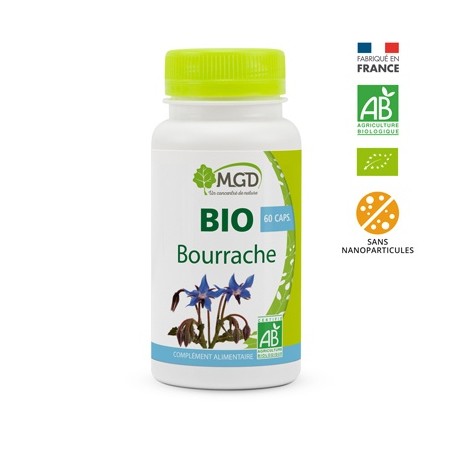 Huile de Bourrache Bio - 60 capsules - MGD Nature