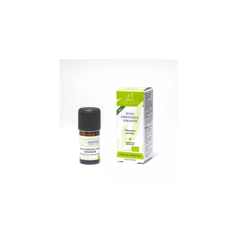 Huile essentielle Géranium bio - 5 ml - Algovital