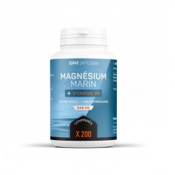 Magnesium marin + Vitamine B6 - 200 Comprimés - GPH Diffusion