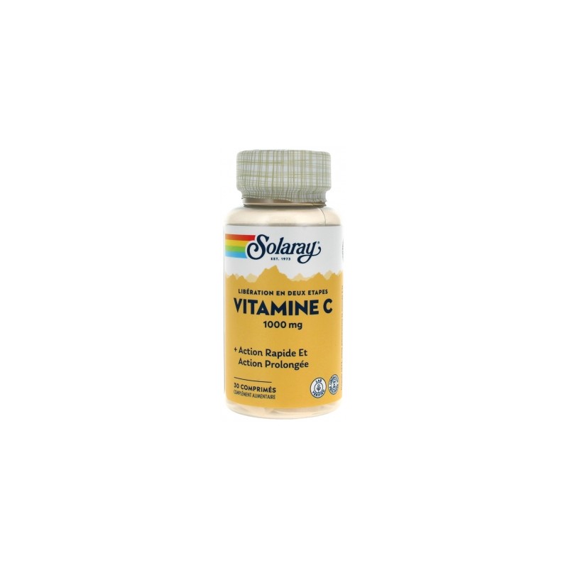 Vitamine C 1000 mg - 30 comprimés - SOlaray