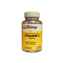 Vitamine C 1000mg - 100 comprimés - Solaray