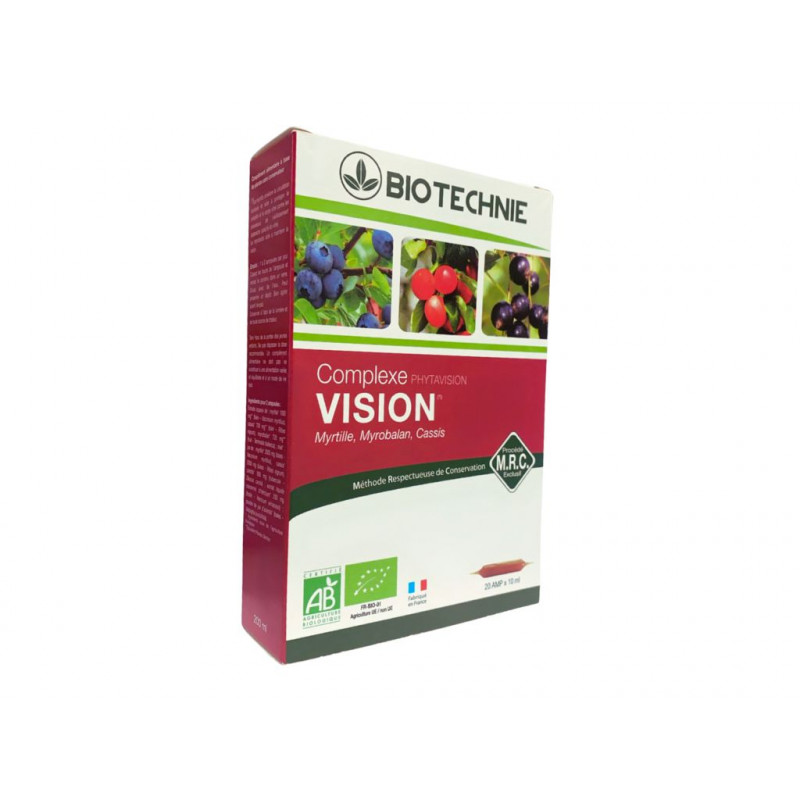 Complexe Phytavision Bio - Vision| Vue - myrtille - 20 Ampoules - Biotechnie