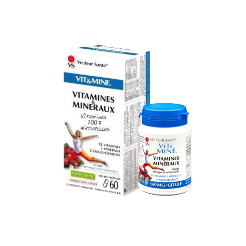 VITAMINE - Vitamines + minéraux - 60 Gélules - Vecteur Santé