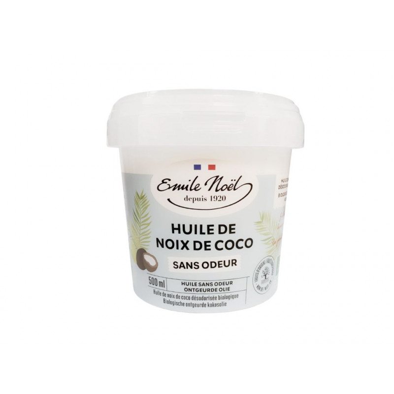 Huile Noix Coco Bio - Pot 500 ml - Emile Noël