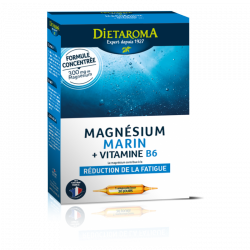 Magnésium marin + vitamine B6 - 20 ampoules de 10 ml - Dietaroma