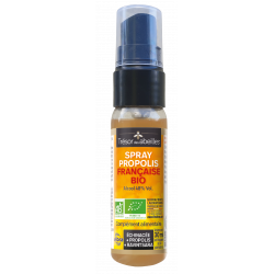 Spray Propolis Française Bio (échinacéa+propolis+ravintsara) - Flacon 30 ml - Trésor des Abeilles et VIBRA - L'AxeBio