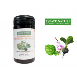 Desmodium-Radis Noir-Artichaut Bio - Détoxification - 90 gélules végétales - Espace Nature