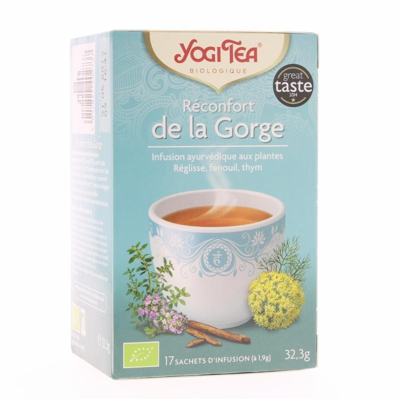 Thé Réconfort de la gorge - 17 Sachets - Yogi Tea