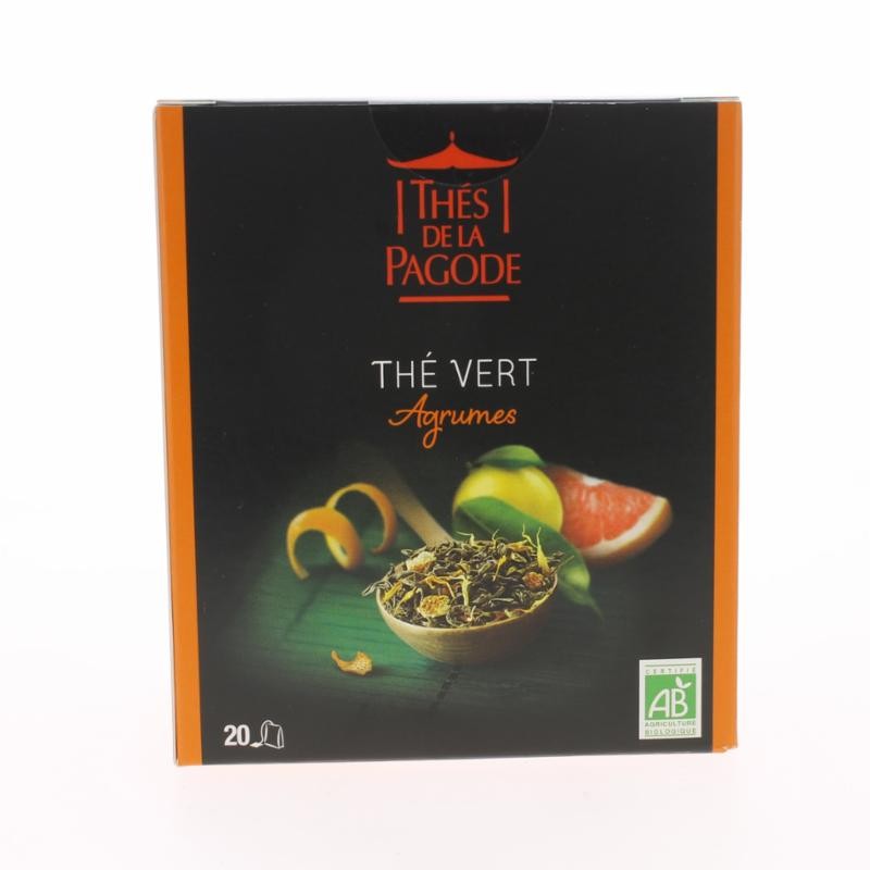 Thé Vert aux Agrumes - 20 Sachets - Thé de la Pagode