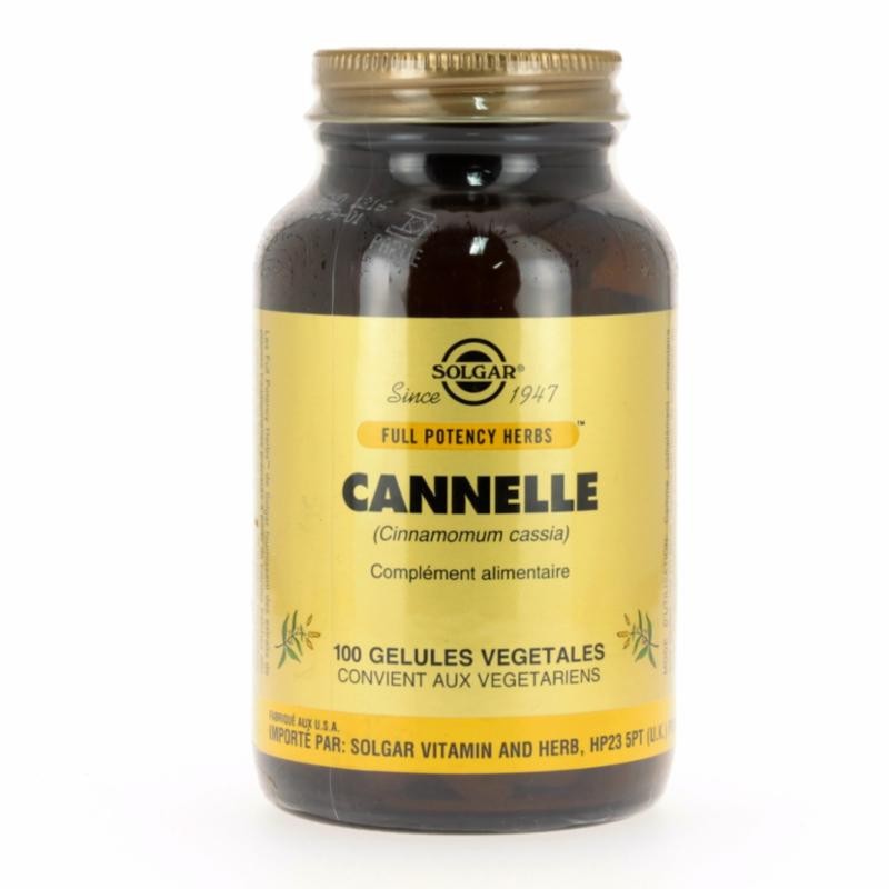 Cannelle - 100 Gélules - Solgar