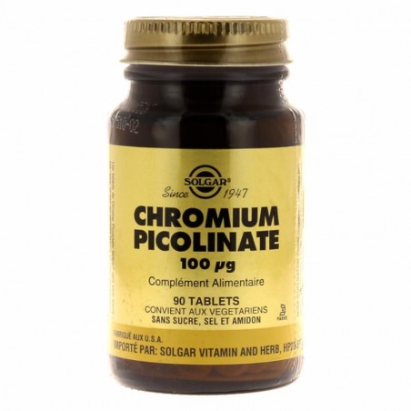 Chromium Picolinate - 90 comprimés - Solgar
