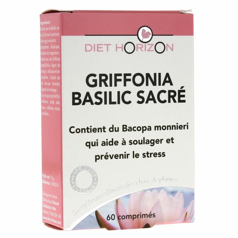 Griffonia Basilic Sacré - 60 comprimés - Diet Horizon