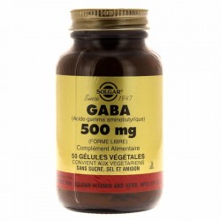 Gaba 500 mg - 50 gélules végétales - Solgar