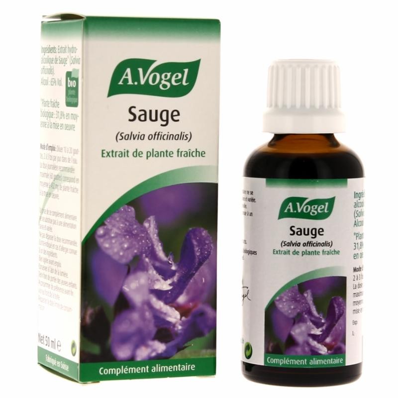 Extrait Plante Fraiche Sauge - 50 ml - A.Vogel