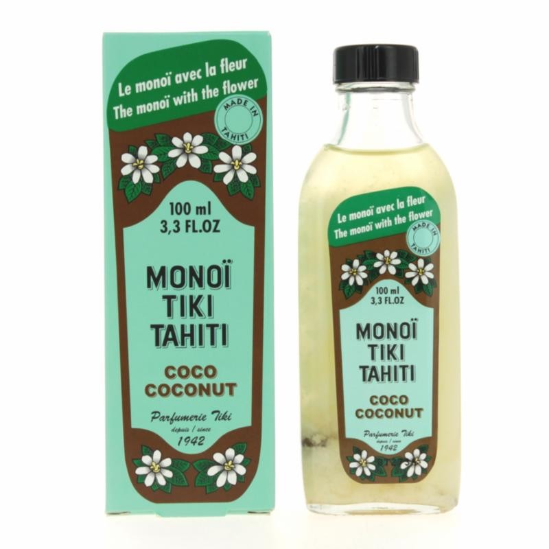 Monoi tiaré tahiti  coco flacon 100 ml Parfumerie Tiki