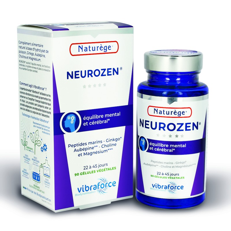 Neurozen Relax & Zen Bonne Humeur Naturège VIBRA - 90 gélules - Naturège Laboratoire