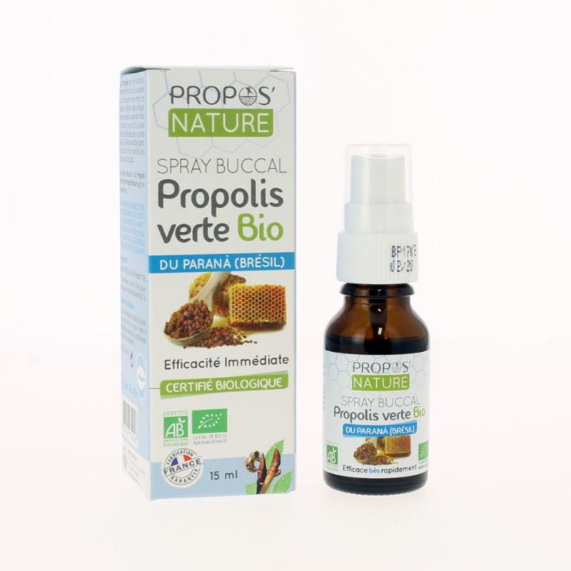 Spray Buccal Propolis Verte Bio - 15 ml - Propos' Nature