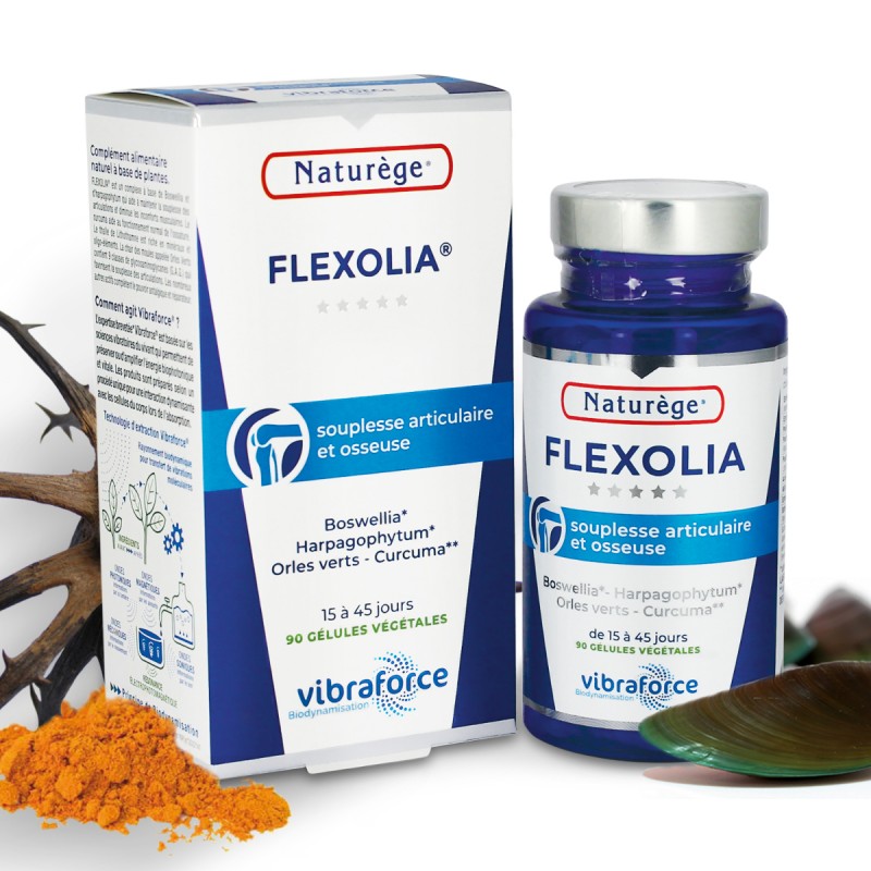 Flexolia - Confort articulaire - 90 Gélules Végétales- Naturège Laboratoire