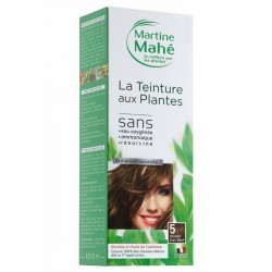 Martine Mahé - Teinture n°5 250ml Châtain Clair Doré - coloration aux plantes