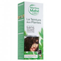 Martine Mahé-teinture N° 2 Chatain Foncé coloration aux plantes